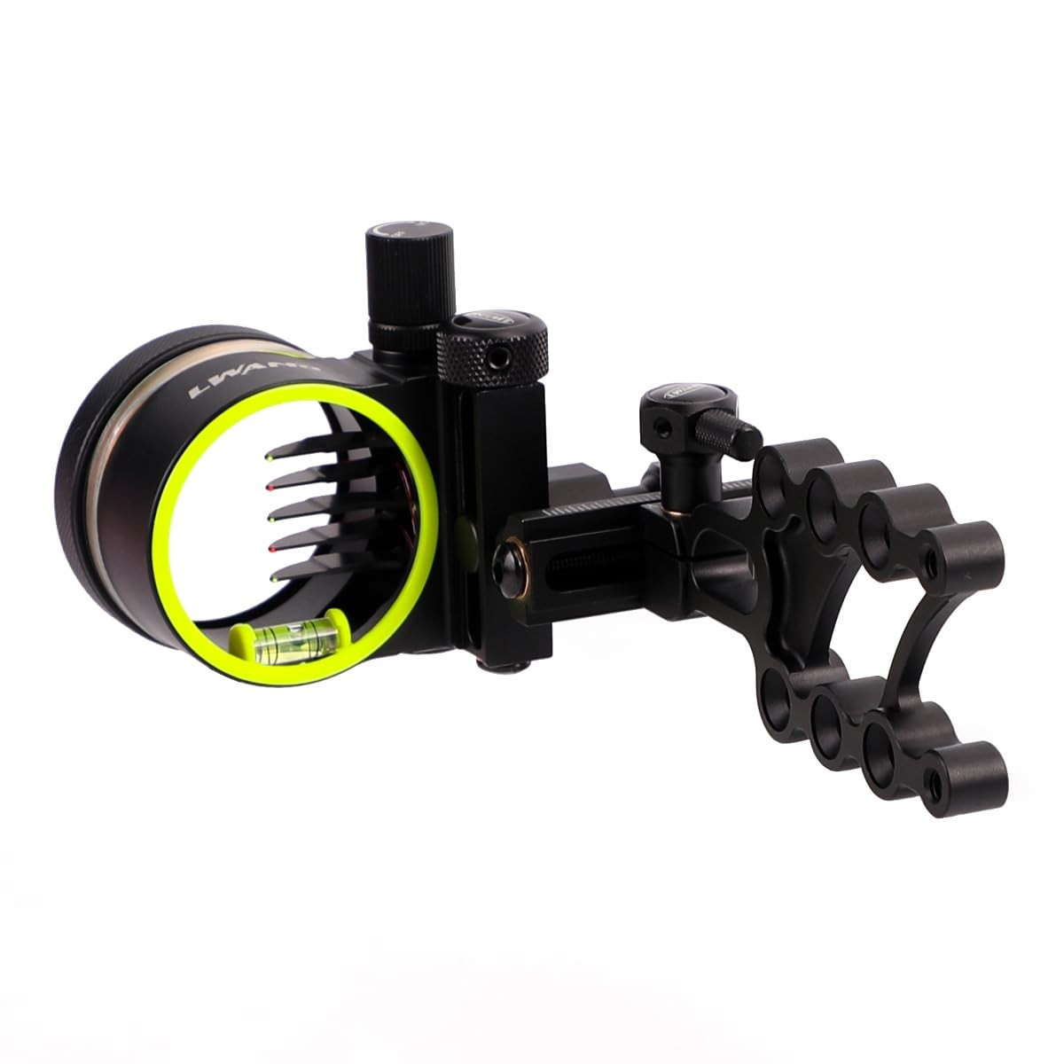 LWANO M2 Bow Sight - 5 Pin Archery for Compound (with 2x lens kit)
