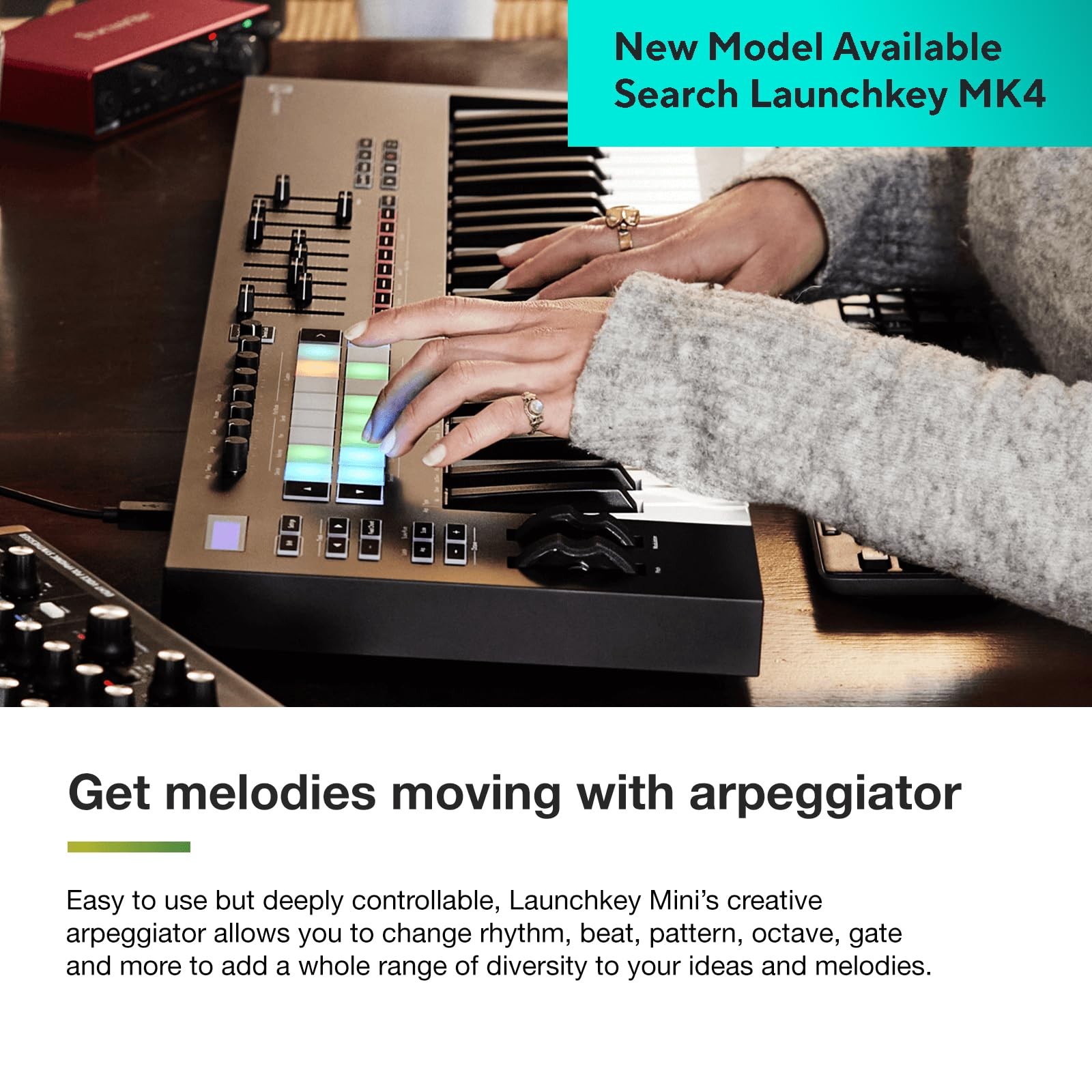 Novation Launchkey 37 [MK3] MIDI Keyboard Controller - 37 Keys, Black