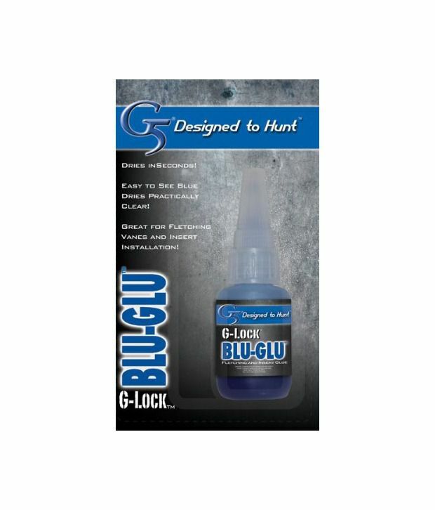 @NEW@ G5 BLU-GLU G-Lock Arrow Fletching and Insert Glue/Adhesive! Instant Insert