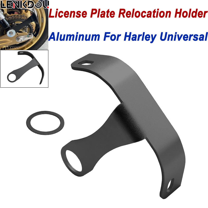 Rear License Plate Tag Mount Bracket Side Holder Curved For Harley Sportster XL