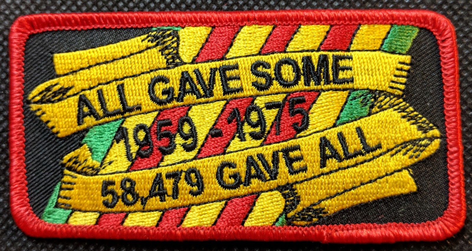 All Gave Some 58479 Gave All POW MIA KIA Embroidered Biker Patch