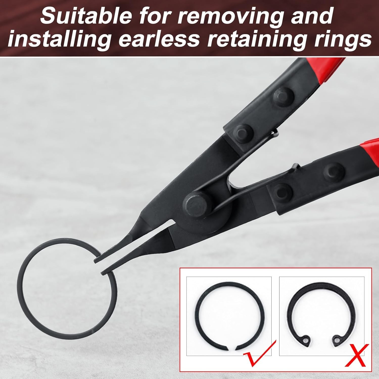 Angle Tip Lock Ring Pliers Lock Ring Pliers Snap Ring Pliers Flat Nose Retain...