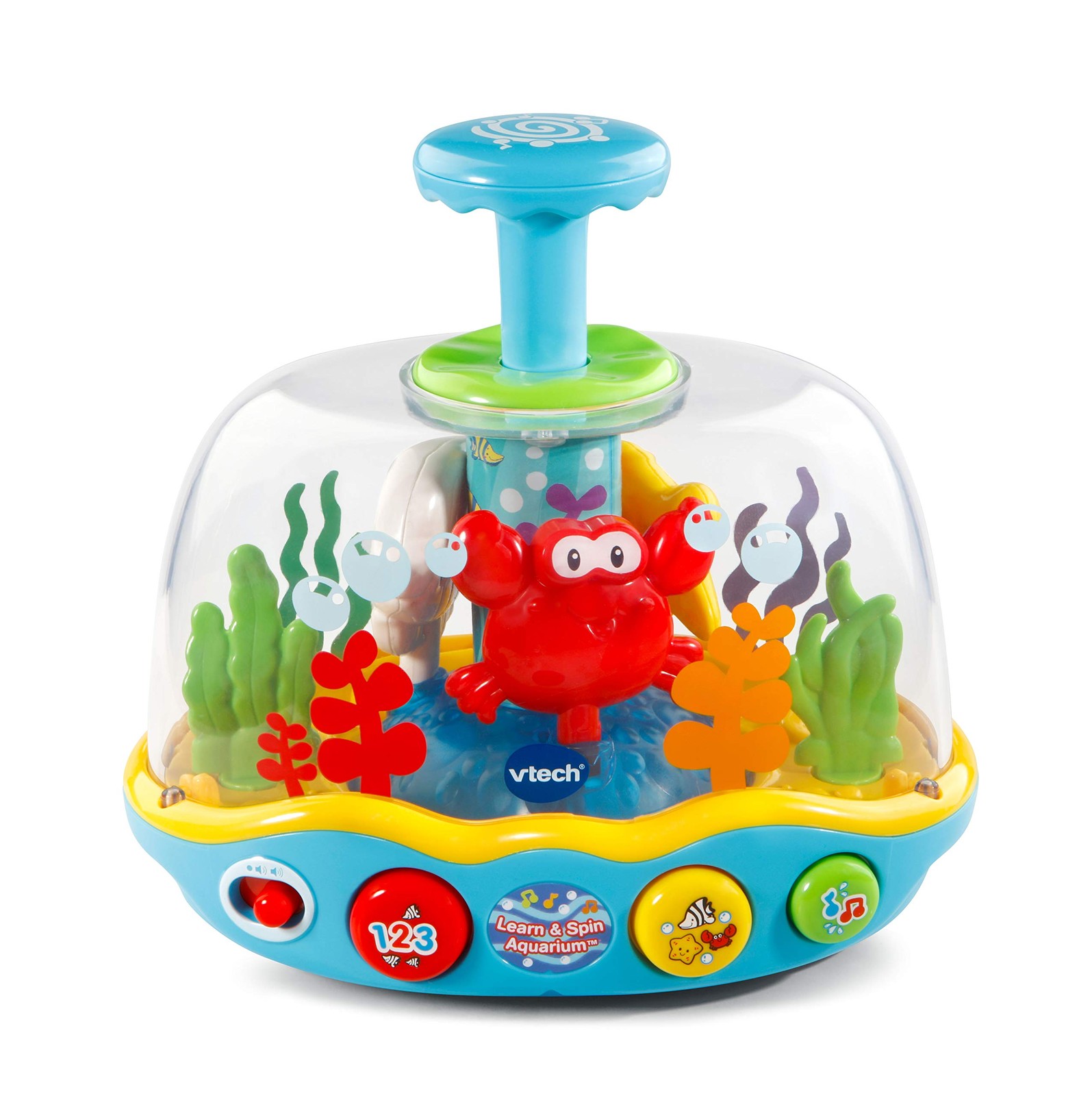 VTech Learn & Spin Aquarium: Interactive Baby Toy, Lights, Sounds, Music, 6-36 M