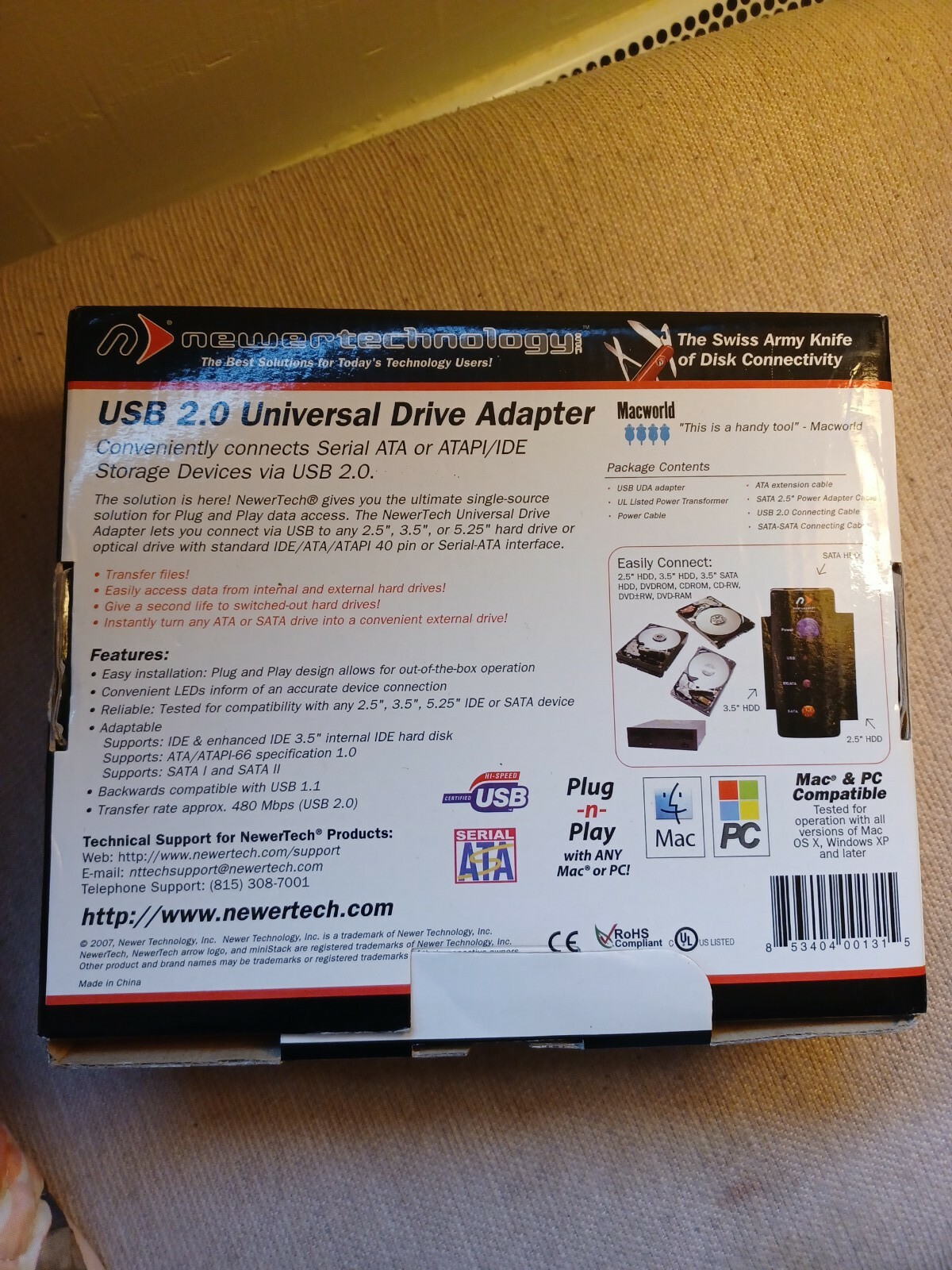 USB 2.0 UNIVEESAL DROVE ADAPTER