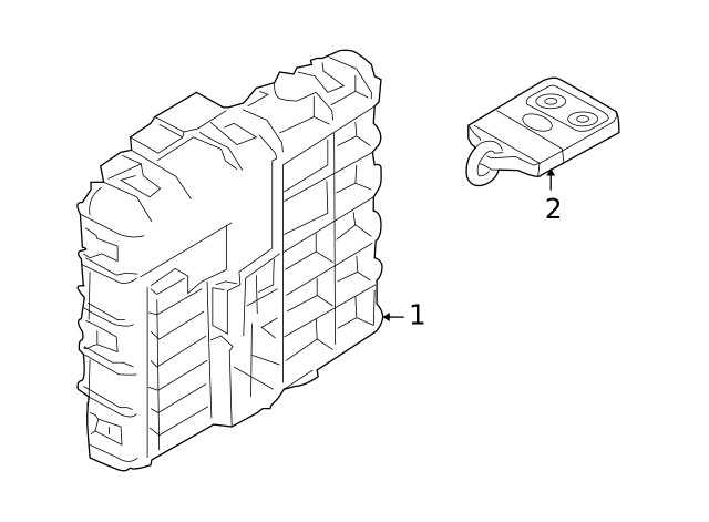Genuine Ford Keyless Entry Transmitter 8L3Z-15K601-B