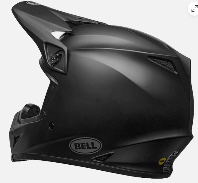 Bell MX-9 MIPS Off-Road MX Helmet Solid Flat Matte Black Large LG NEW