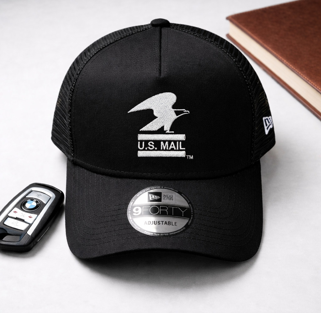 USPS Postal Service Embroidered 9FORTY Mesh Trucker Hat Adjustable