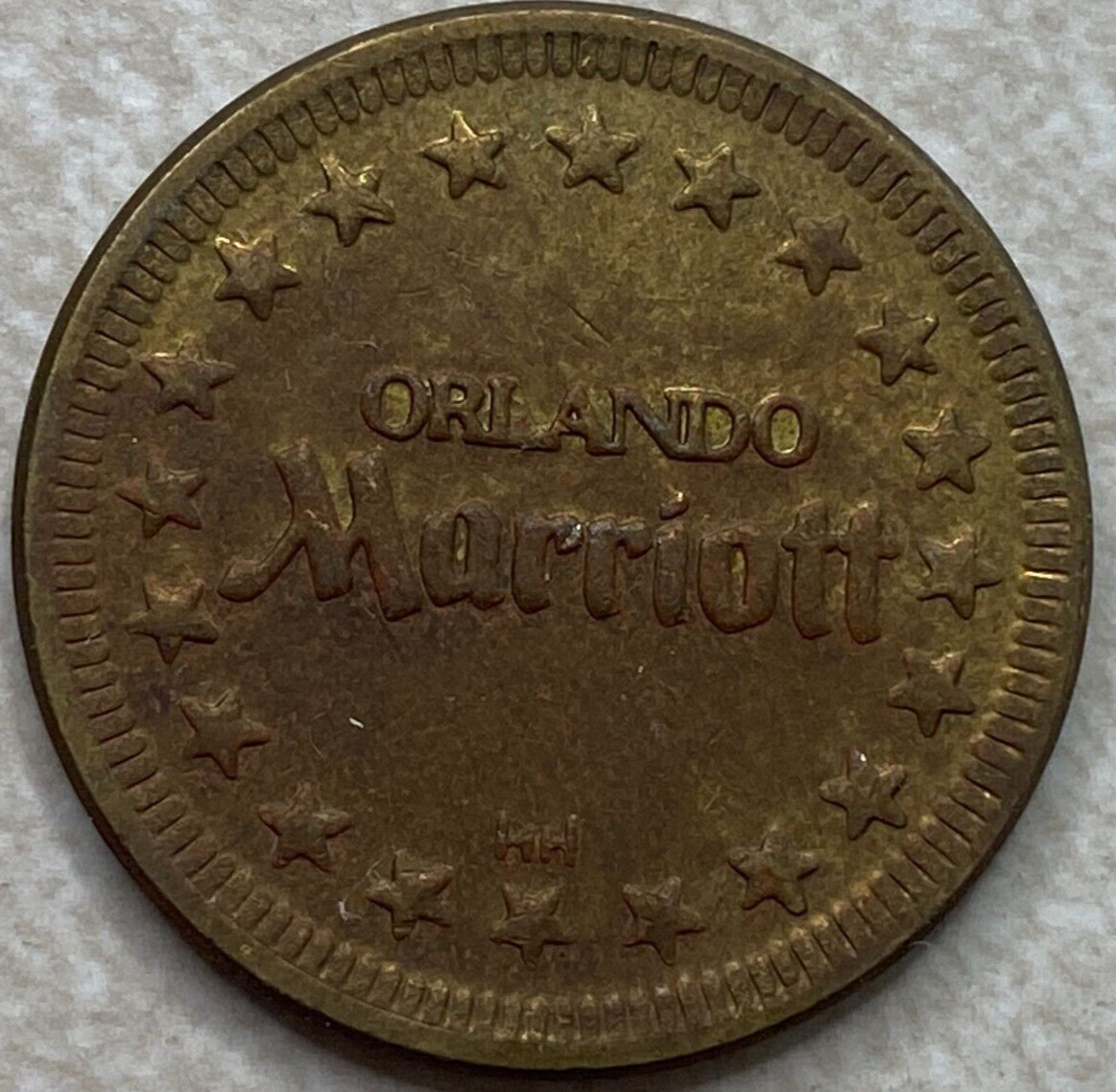 Marriott Hotel Orlando Florida FL Arcade Trade Slot Token T6616