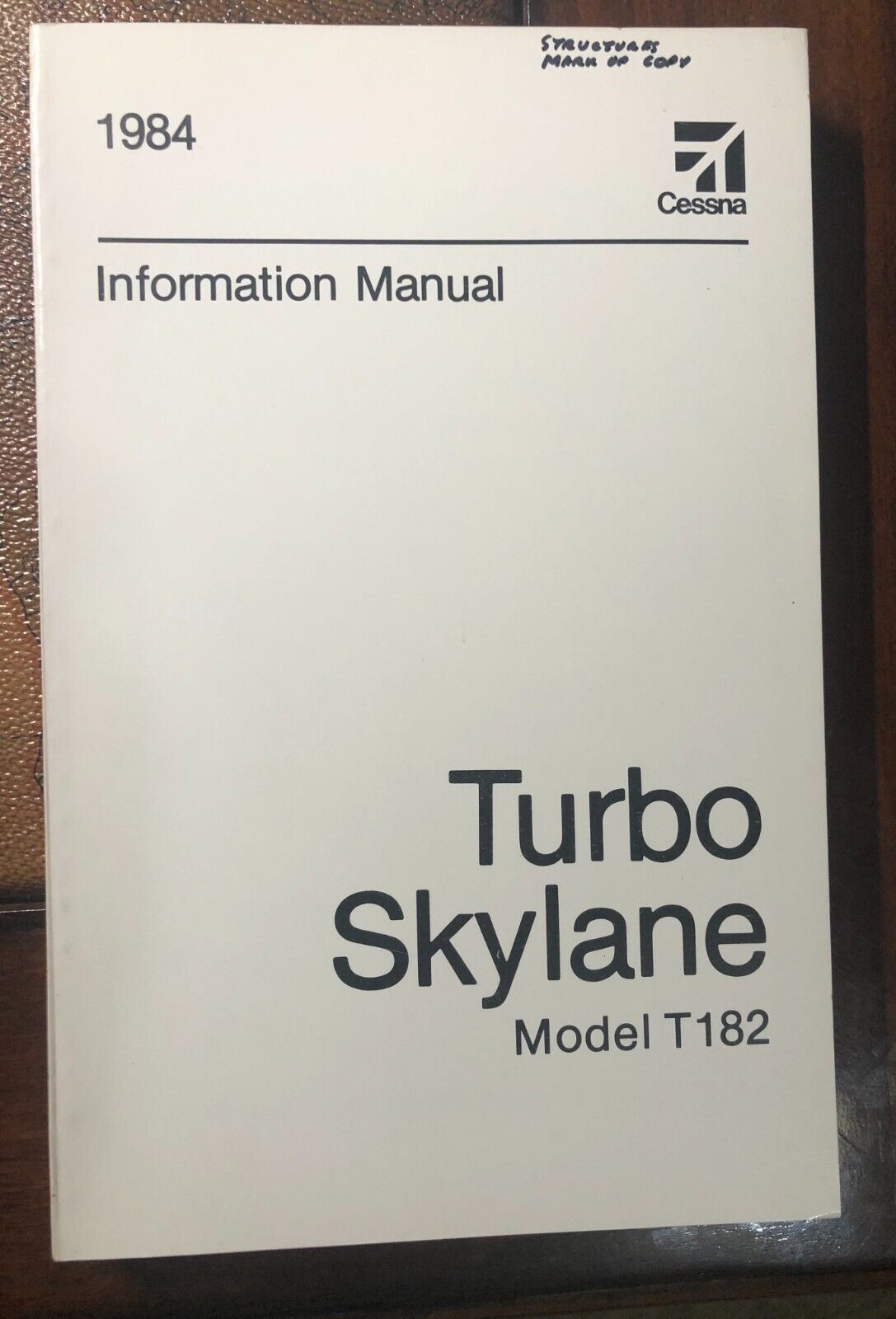 Cessna Pilot Information Manual Ti82 Turbo Skylane
