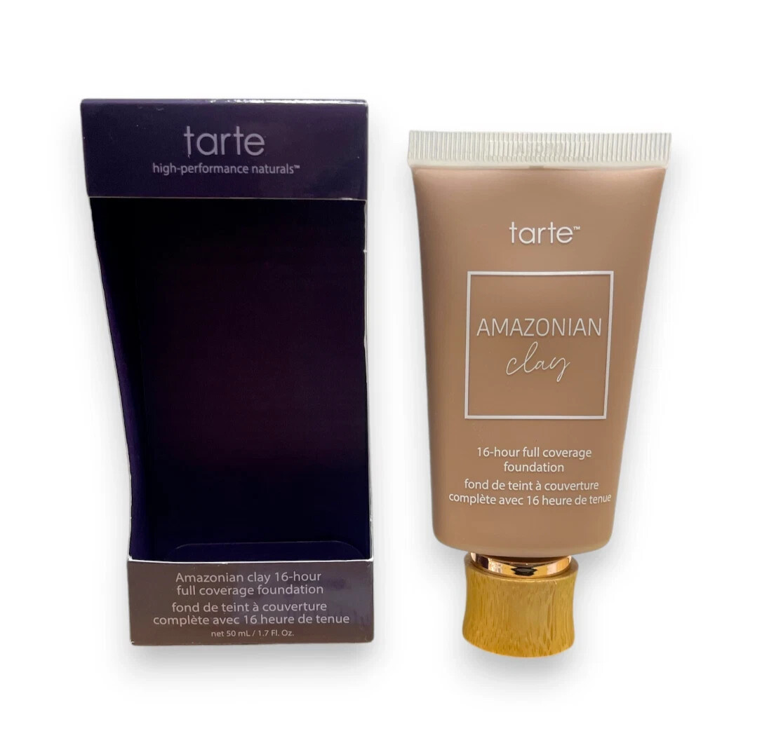 Tarte Amazonian Clay 16-Hour Full Coverage Foundation 47H Tan-Deep Honey, 1.7 oz