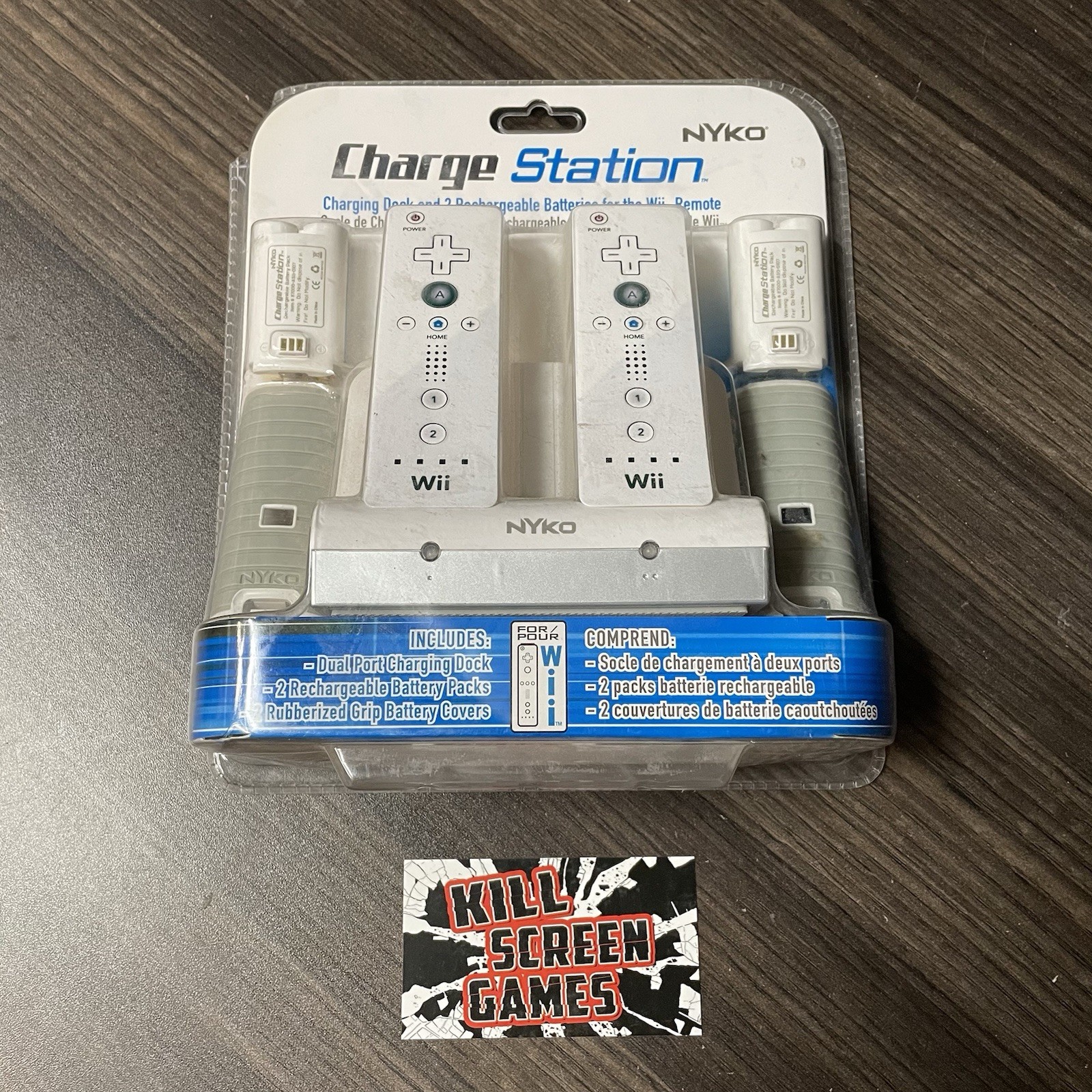 Nintendo Wii Nyko Charge Station Charging Dock + Batteries Brand New + Sealed