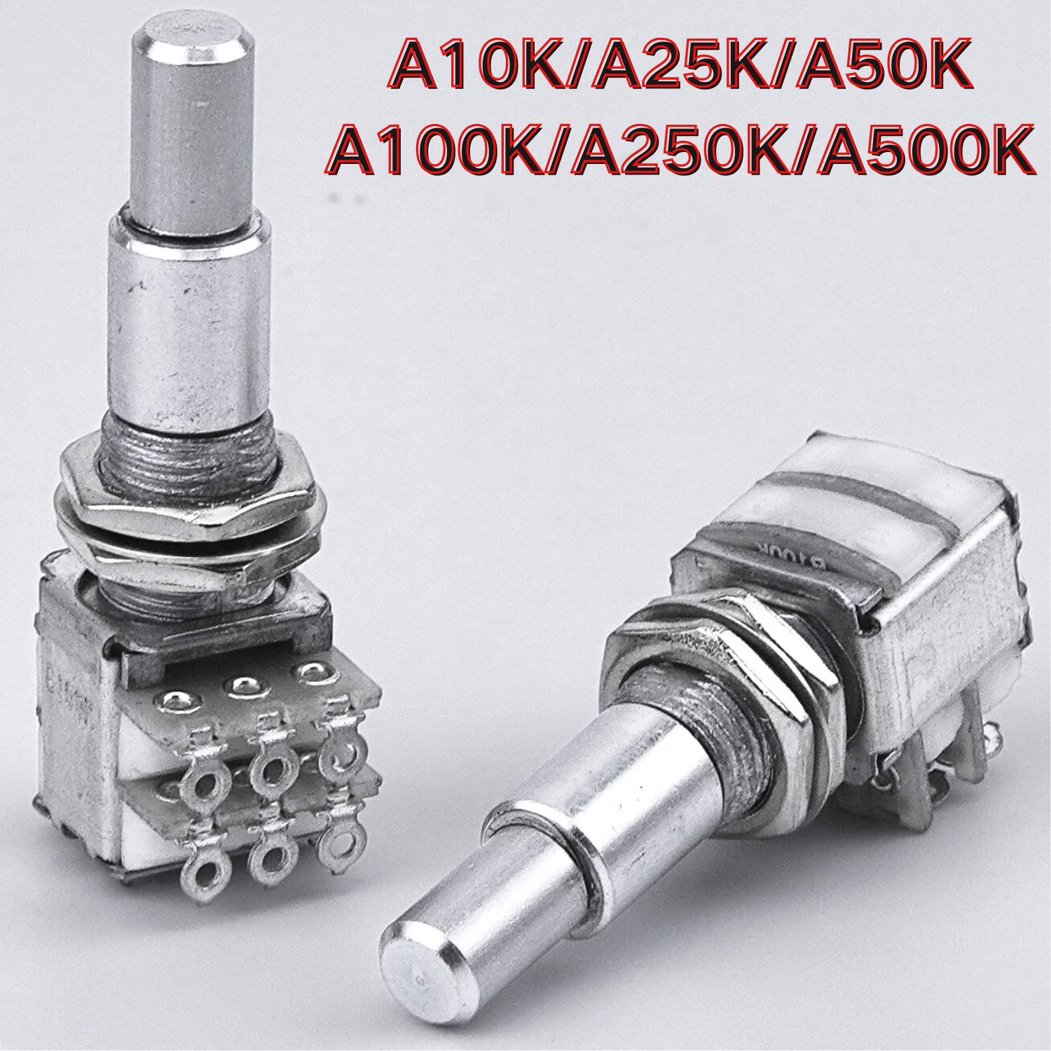Guitar Bass Audio Alpha Stacked Dual Concentric Potentiometer(POT) Center Detent
