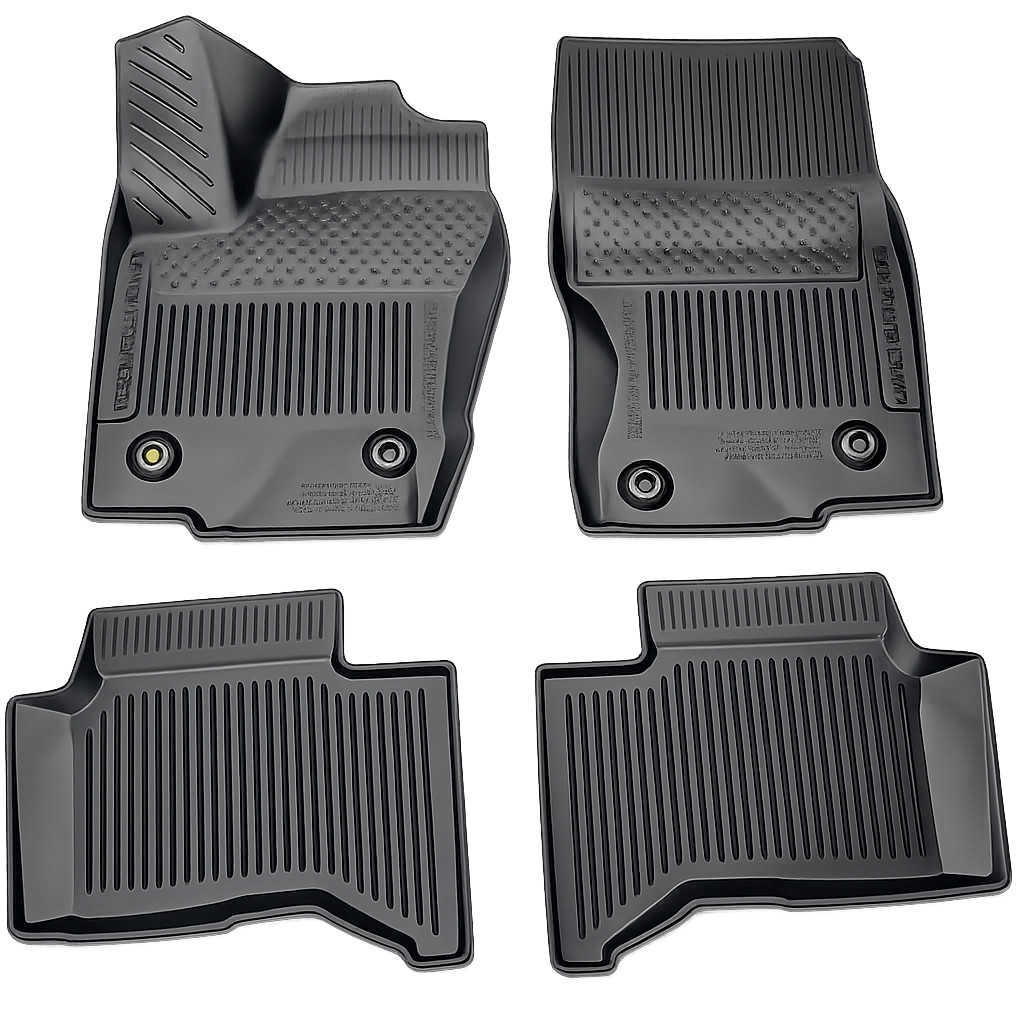 TOYOTA LANDCRUISER 2024-2027 4 PCS BLACK RUBBER FLOOR LINERS PT908-60240-20