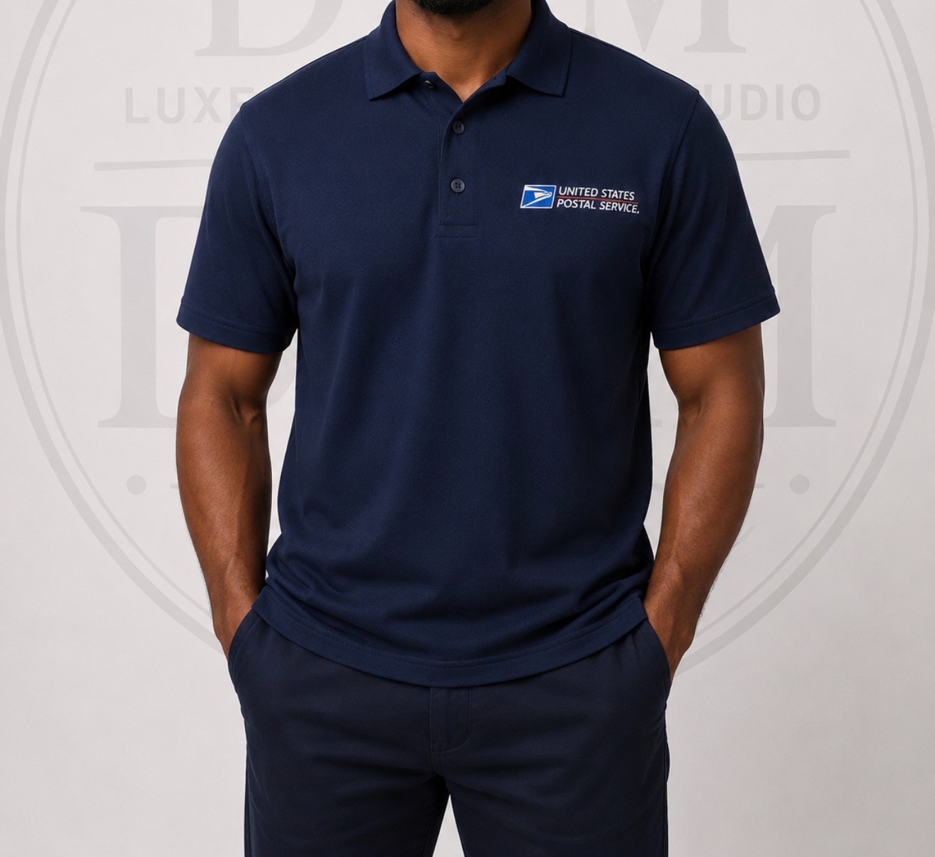 New Polo Postal Dry Blend Embroidery Logo Gator  Rural City Carrier Unisex
