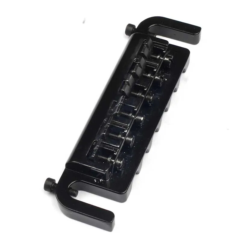Black Flexible Wraparound Bridge Tailpiece for LP Les Paul SG Solid-Body Guitar
