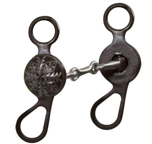 Showman 5" Brown Steel Concho Bit w/ Dogbone Mouth