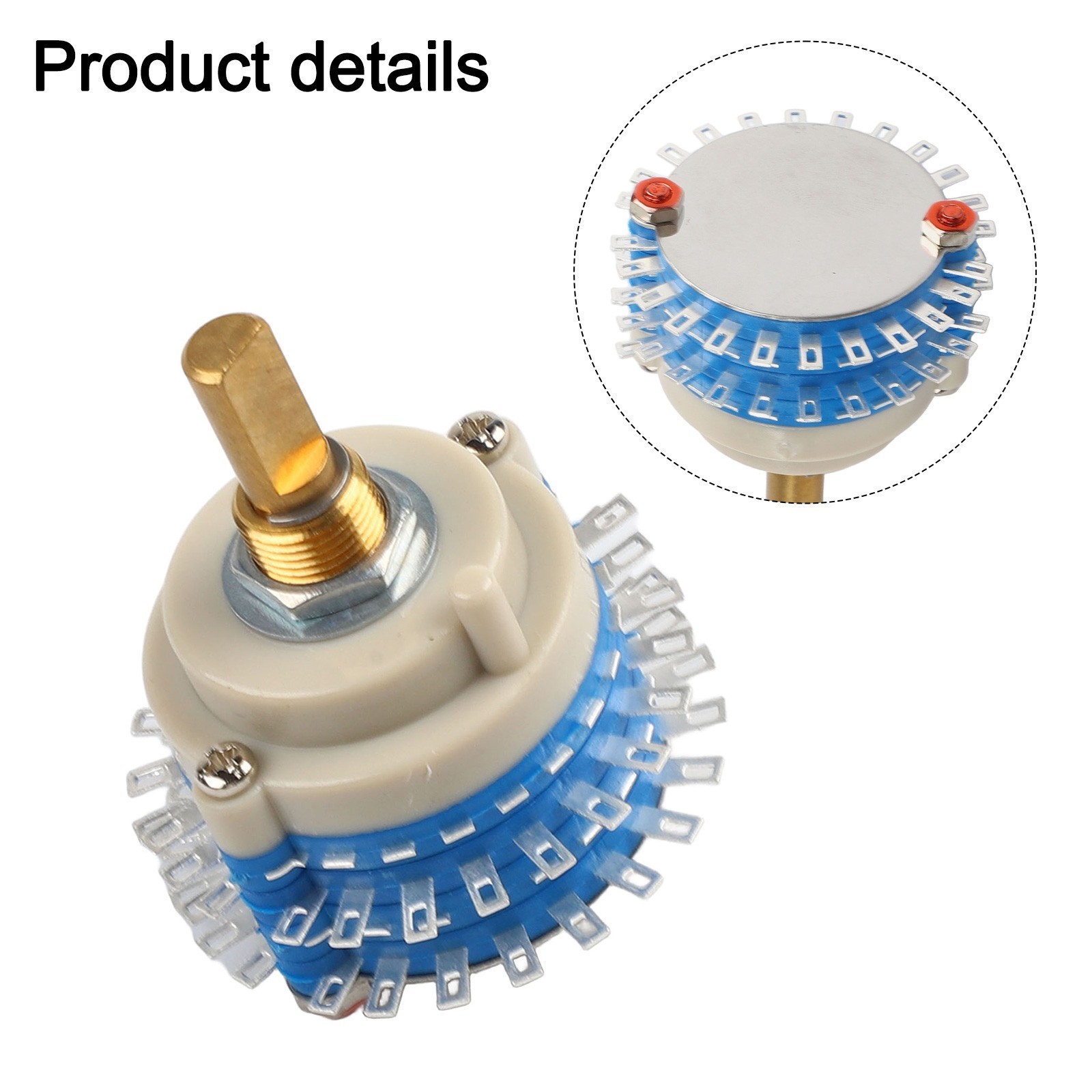 2 Pole 24-Step Rotary Switch Potentiometer for Precision Signal Control