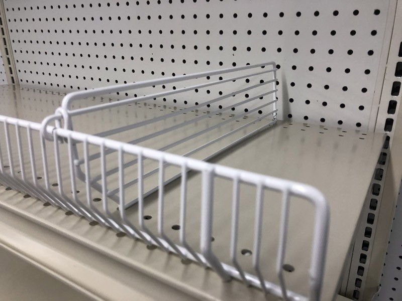 Trion T319.WHITE Powder Coat White Steel Wire Bin Divider 19 L x 3 H x 0.5 W in.
