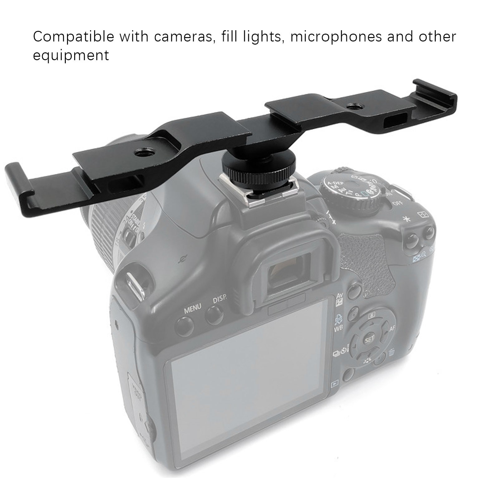 Cold Shoe Extension Mount Bar Bracket For Camera/Fill Light/Mic NGF