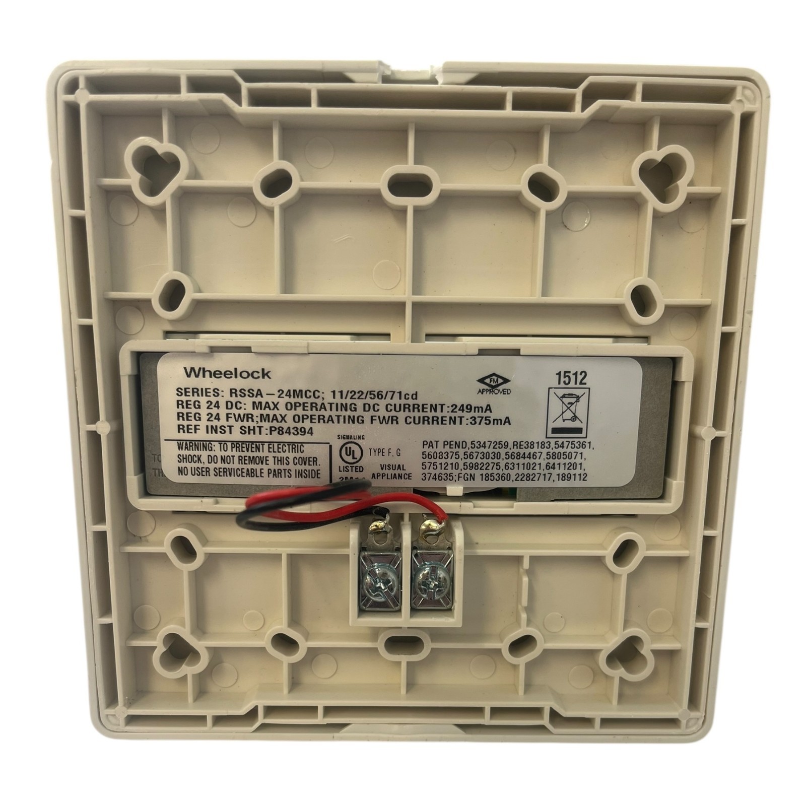 Wheelock RSSA-24MCC-NO BOX