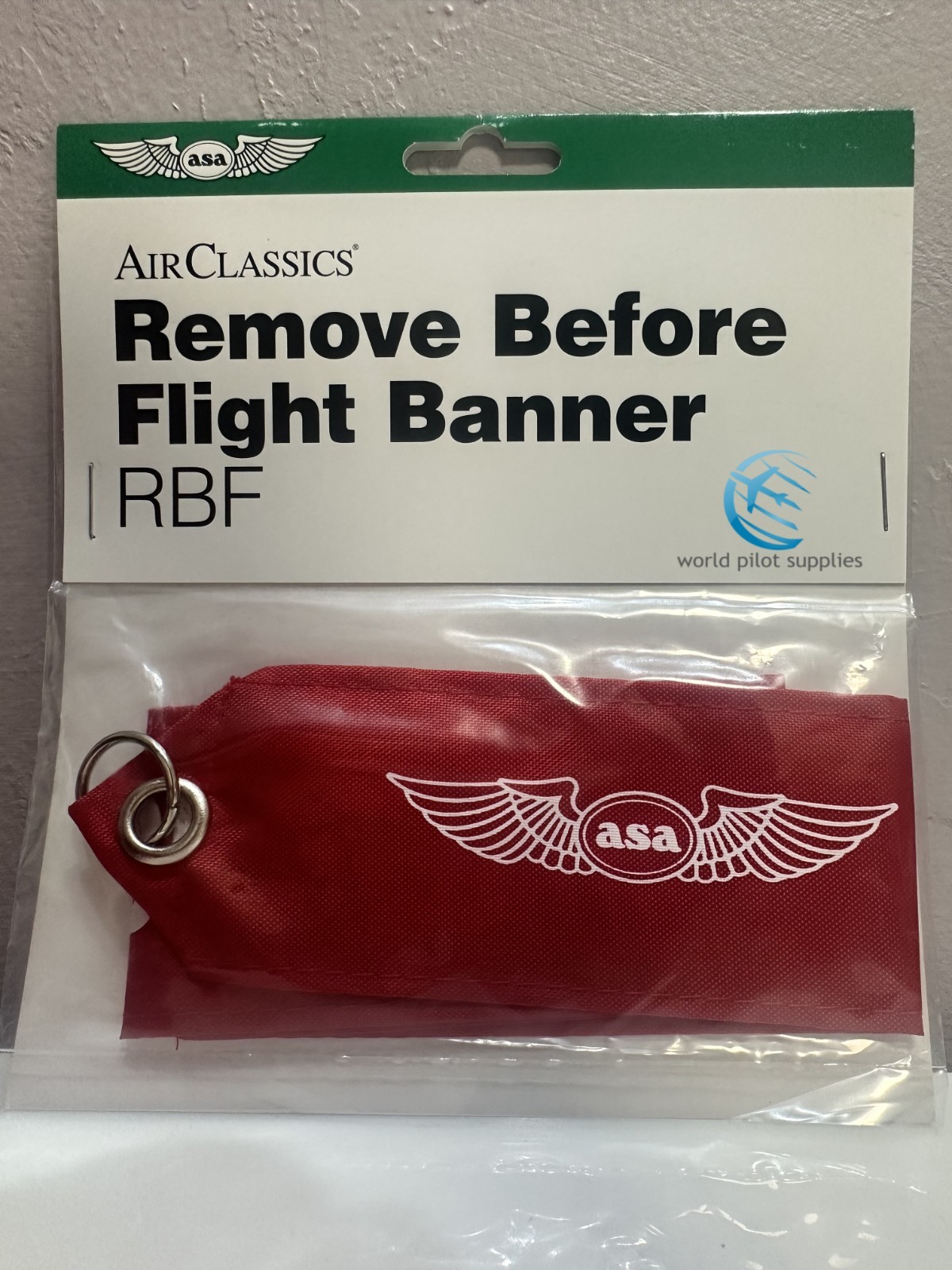 ASA Remove Before Flight Banner, High Visibility Red Streamer, p/n ASA-RBF