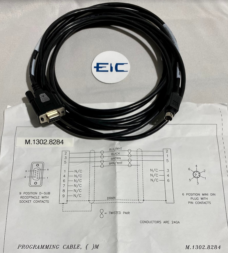 KOLLMORGEN CABLE, PROGRAMMING RS232 4M / M.1302.8284