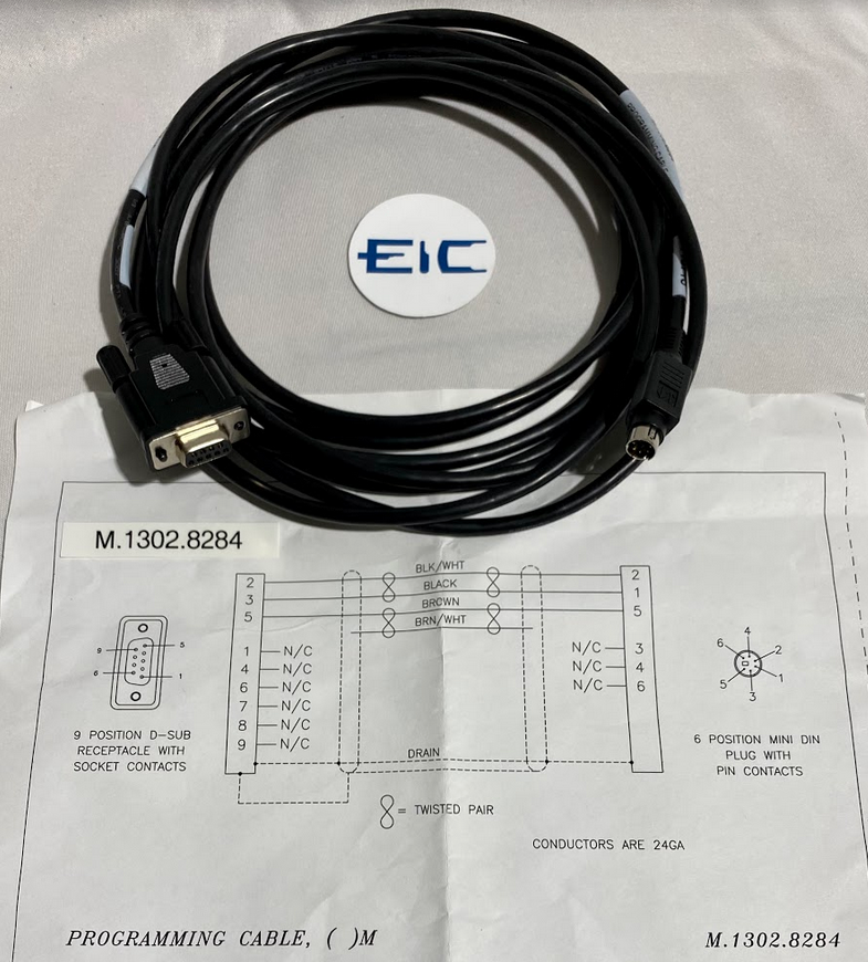 KOLLMORGEN CABLE, PROGRAMMING RS232 4M / M.1302.8284