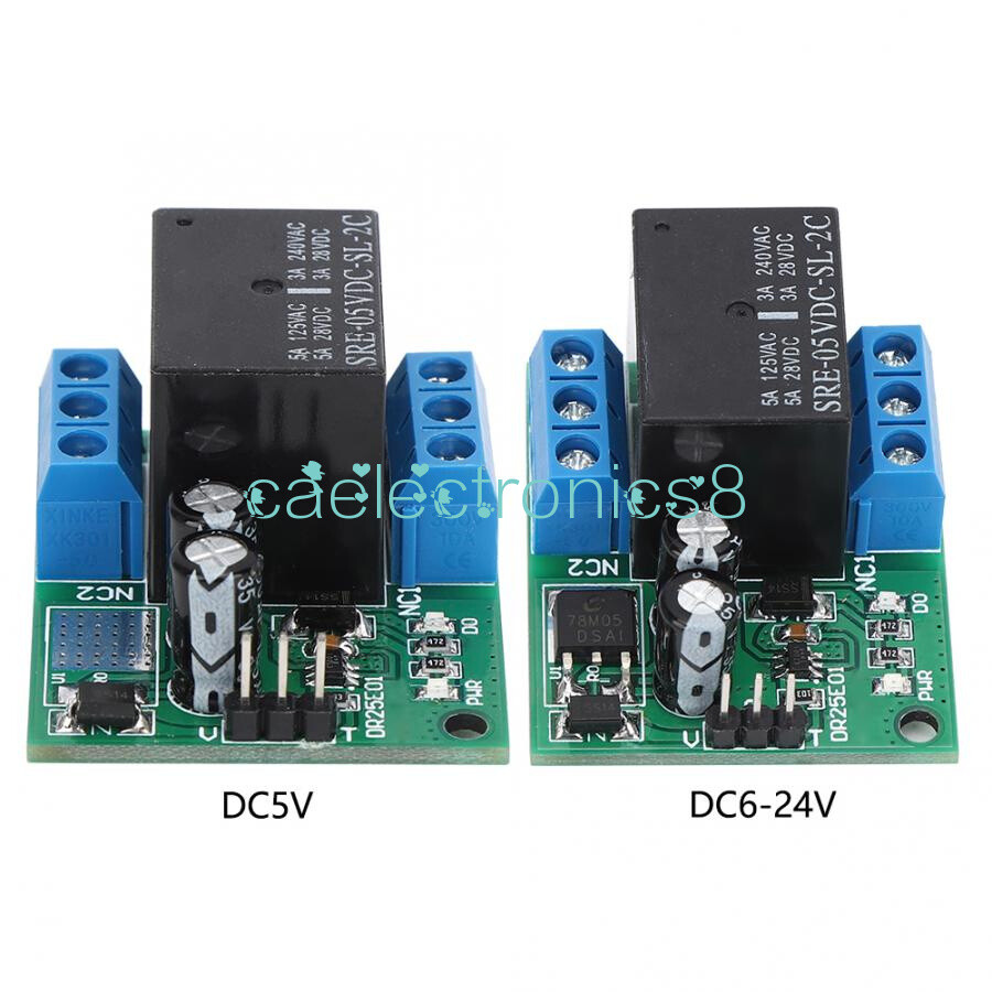DC 5V 6-24V Double Pole Double Throw DPDT Self-locking Bistable Relay Module CA