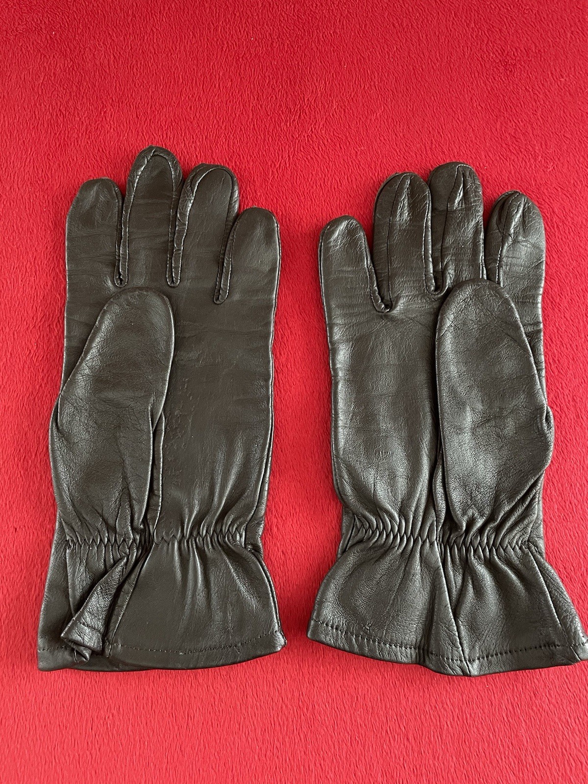 Vietnam War USAF Aviation/Pilot's Brown Leather HAU-6/P Gloves Size 4