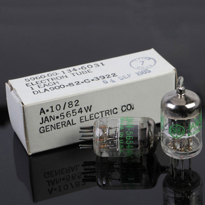 2pc Toxic Sound GE 5654W Electron Tube Vacuum Tube 6AK5 EF95 6J1 CV4010 CV403A/B
