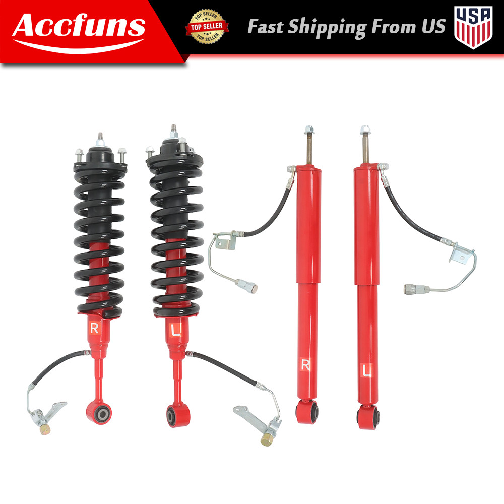 4PCS Front Rear Shocks Spring Struts Assembly For Toyota 4Runner 4WD 2010-2024
