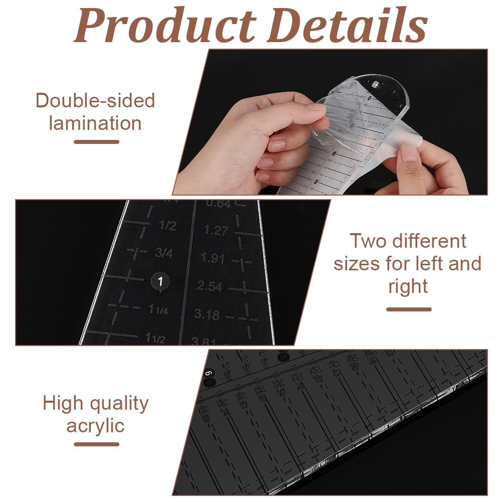 Acrylic Quilting Template Dresden Plate Petal Shape Template Sewing Projects