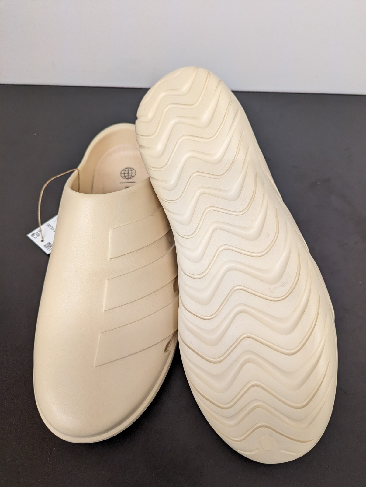 Adidas Clogs Adicane Slides Tan Sand Comfort Recovery Lightweight HQ9916- NIB
