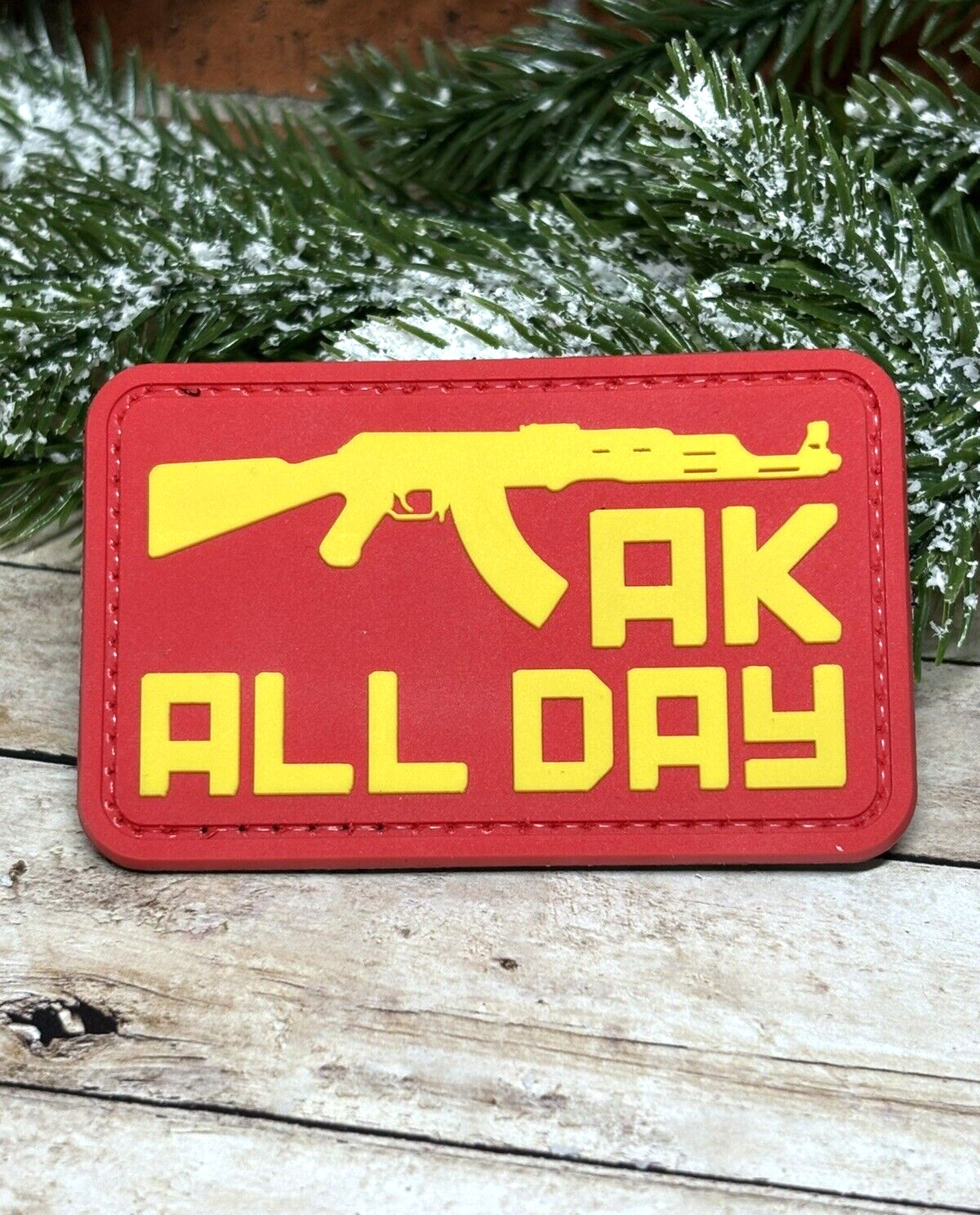 PVC Tactical Patch - AK All Day Patch - Morale Assault Rifle Gun Patch