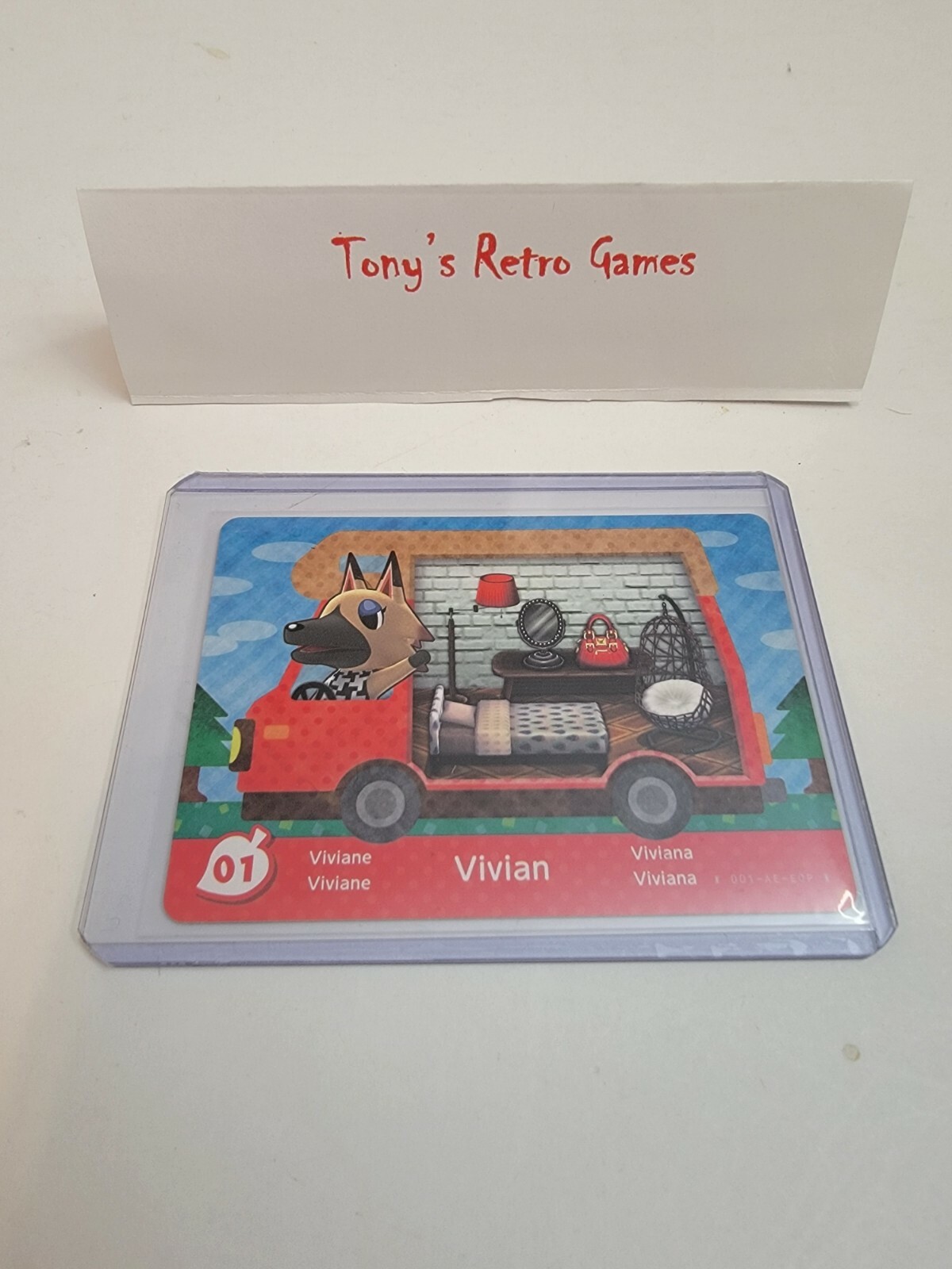 !SUPER SALE! *EUROPEAN* 01 VIVIAN WELCOME HOME RV NINTENDO ANIMAL CROSSING CARD!