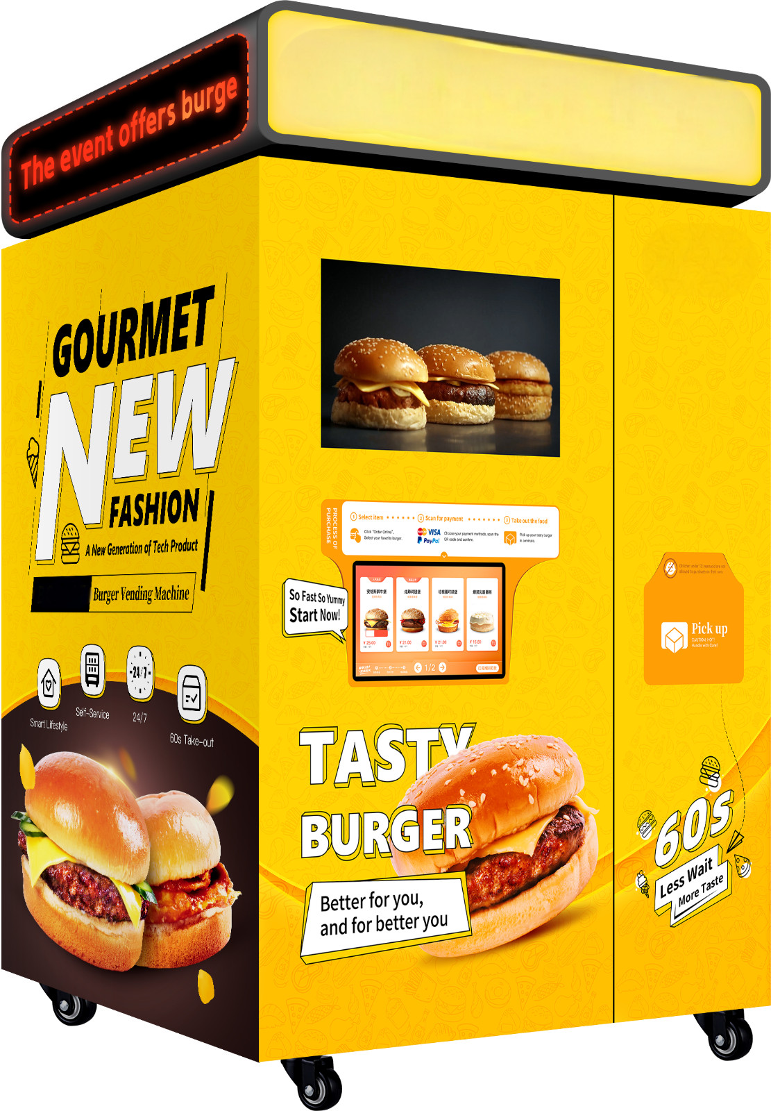 Automatic Microwave Food Vending Machine