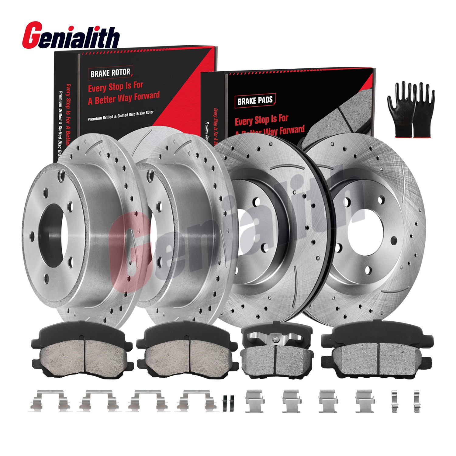 For Dodge Caliber Avenger Jeep Compass Patriot Front & Rear Brake Rotors Pads