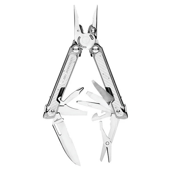 New Sealed Discontinued Leatherman Free P2 Stainless Steel Multi-Tool w/ Sheath