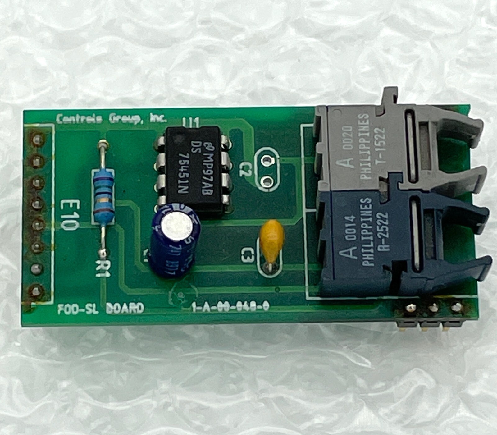 Controls Group Inc. 1-A-00-040-0 FOD-SL Circuit Board CGI Registration