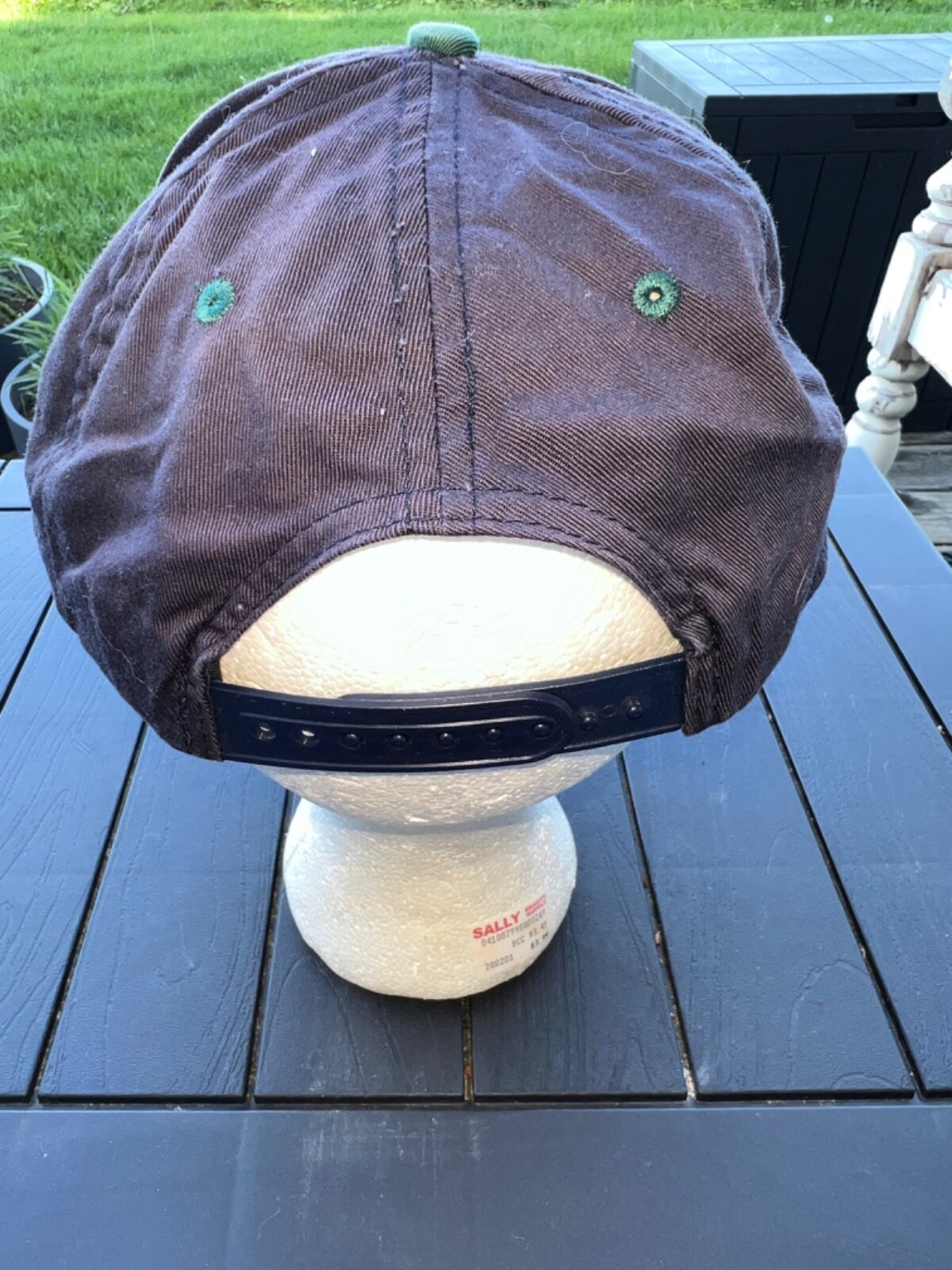 Croplan White Embroidered on OrangeGreen Patch BlueHat Cap w GreenbillSnapback