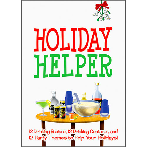 HOLIDAY HELPER GAME, Party Games DRINK RECIPES Christmas WHITE ELEPHANT GIFT