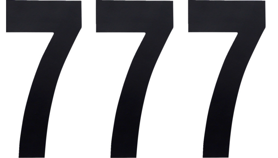 Factory Effex 02-4457 Standard Numbers 6" Number 7 Black