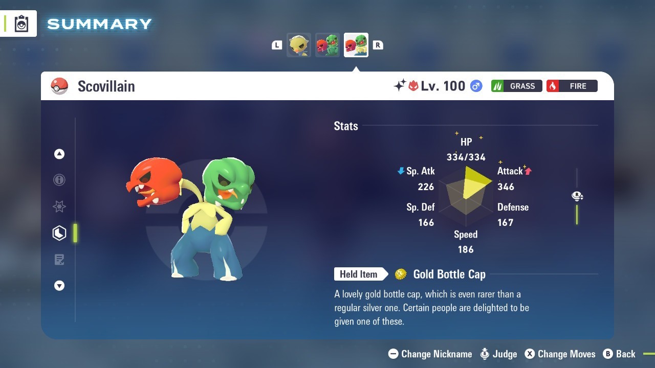 Pokémon Legends: Z-A Shiny Scovillain 6iv ✨Max EV✨ ALPHA