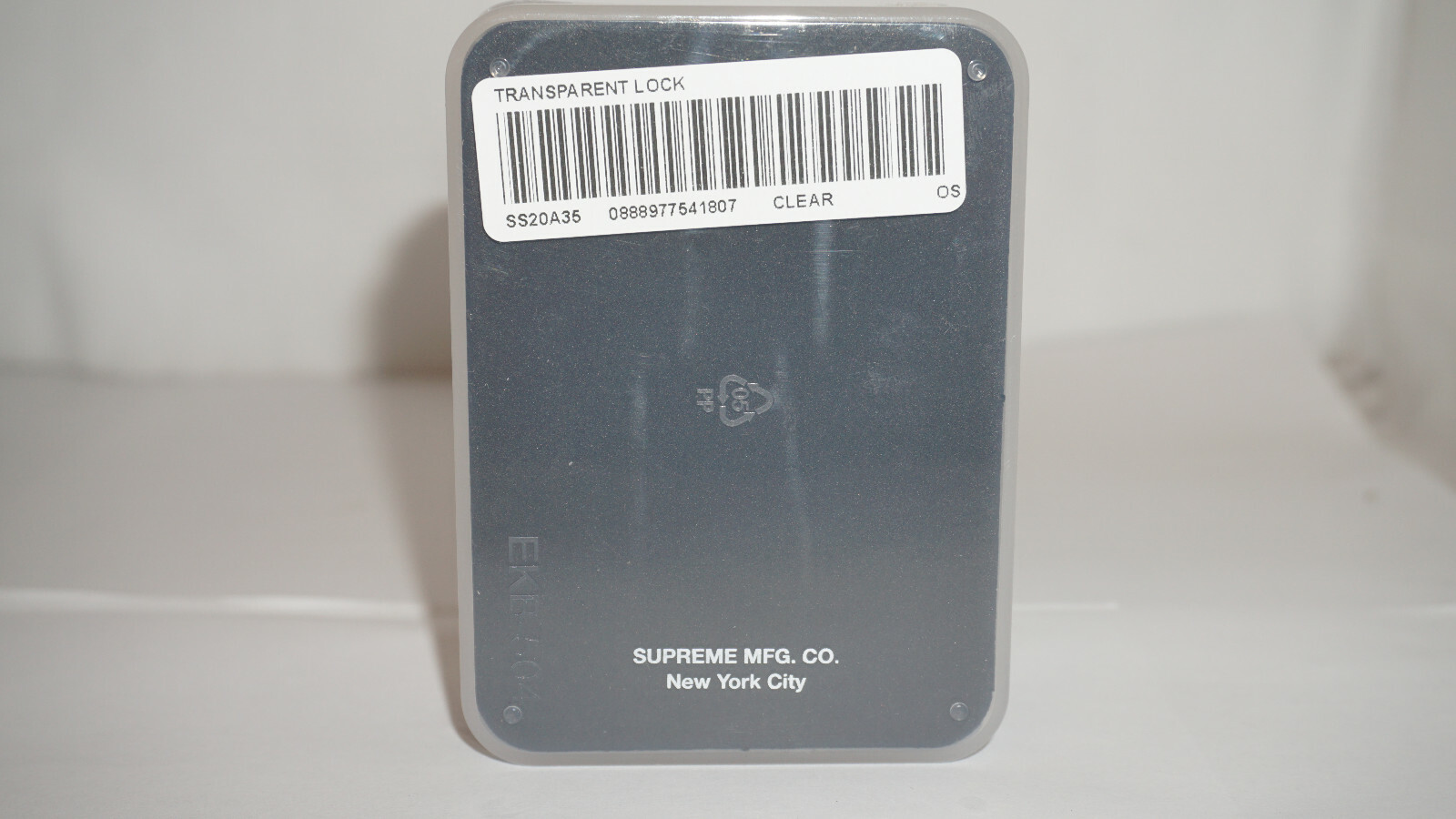 Supreme New Transparent Lock Clear SS20 - In Hand
