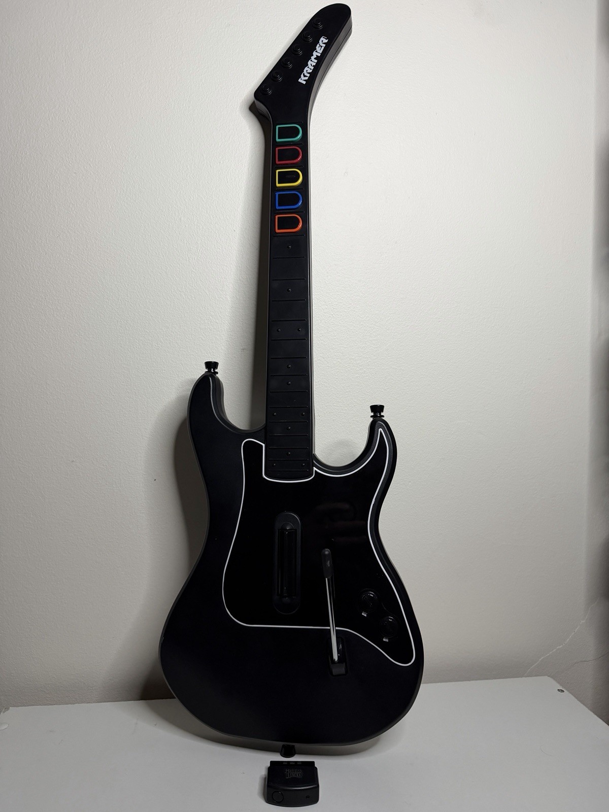 Guitar Hero Kramer Striker Wireless Guitar & Dongle Receiver PS2 *Works*