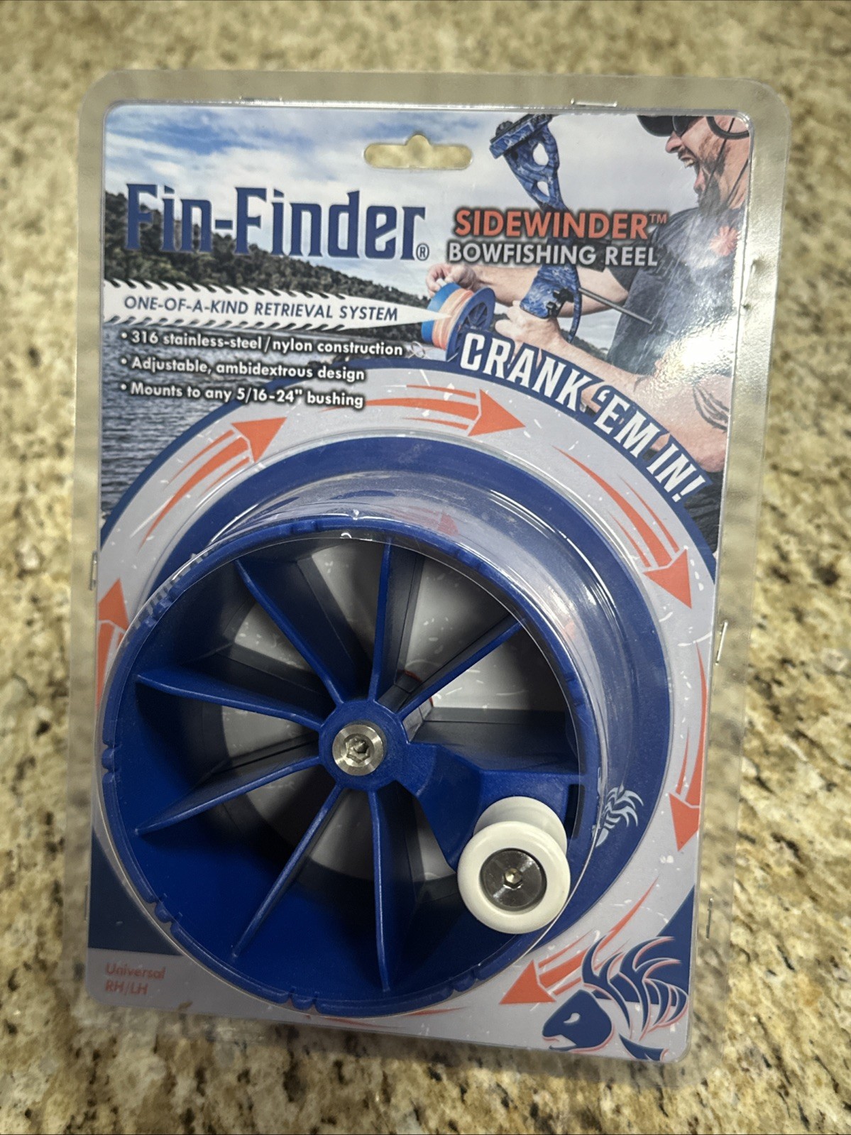 Fin Finder Sidewinder Drum Reel Blue RH/LH