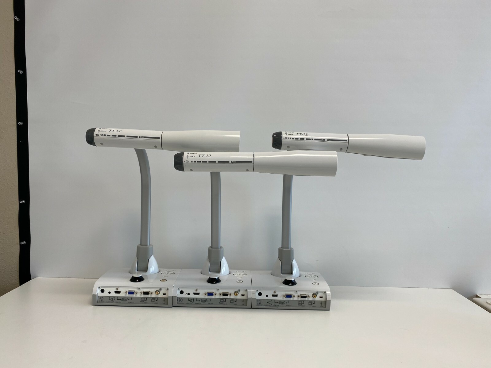 Lot #13:  Lot of 3 Elmo TT-12 Interactive Document Camera - No Power Supplies