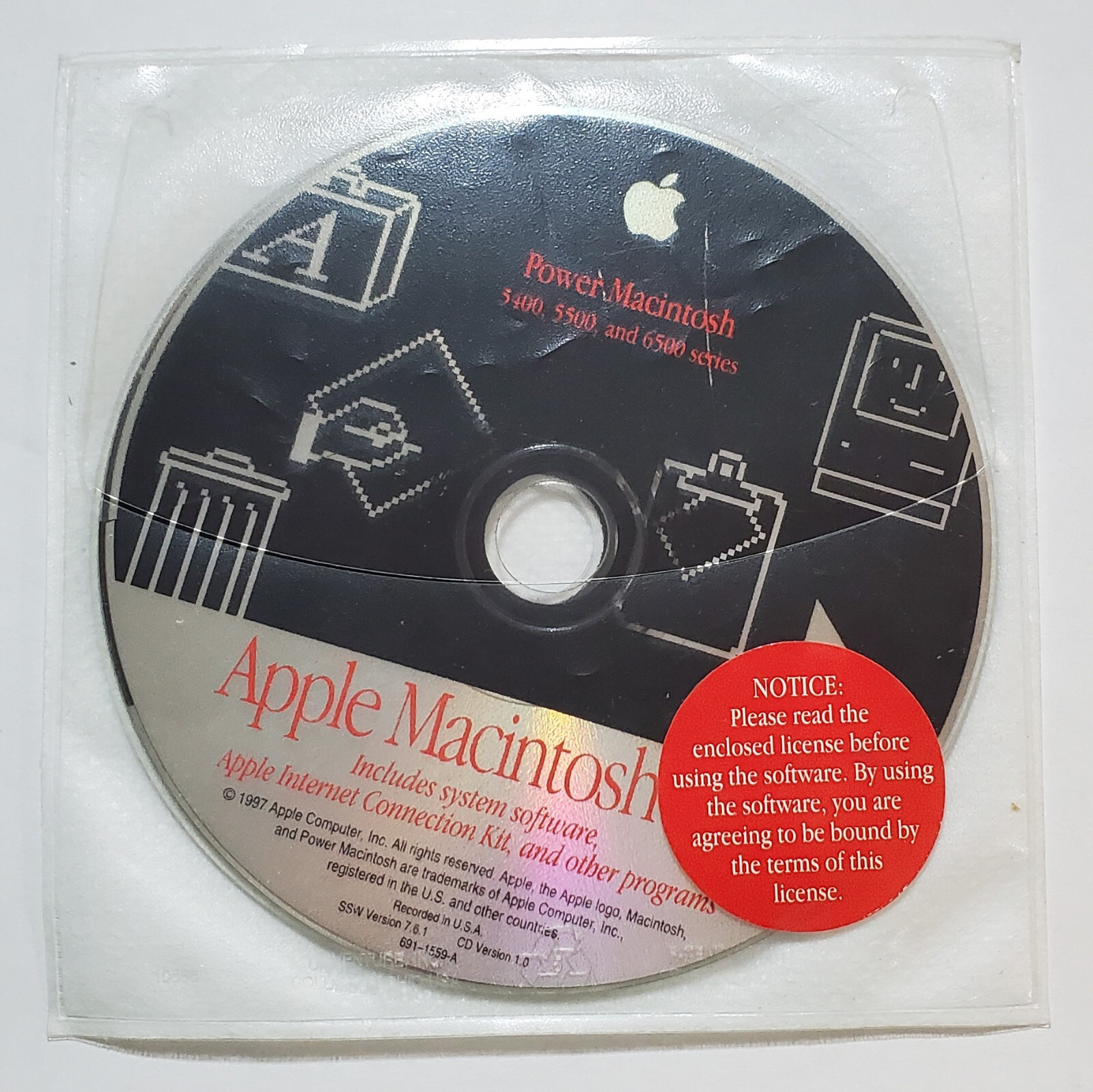 5400, 5500, and 6500 series Power Macintosh 7.6.1 CD-Rom 1997
