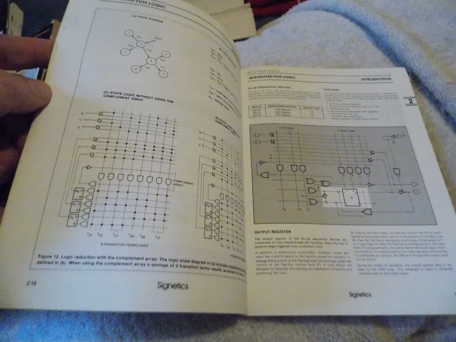 Vintage 1984 BOOK Signetics Data Manual Integrated Fuse Programmable Logic