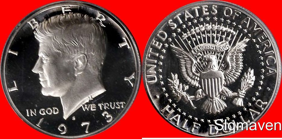 1973 S Kennedy Half Dollar Cameo Gem Proof
